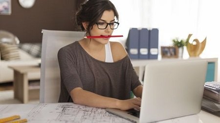 Woman and her professional goals
